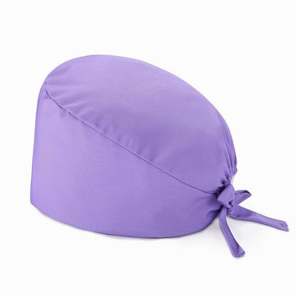 Nurse Cap Female White Surgical Cap Pure Cotton Strap Adjustable Surgeon Nurse Cap