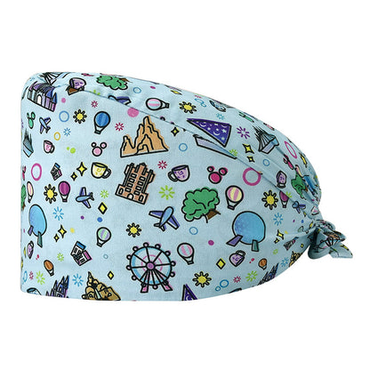 Cute Printed Cotton Nurse Hat